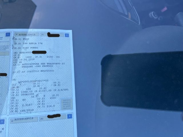 FIAT Punto usata, con Airbag Passeggero