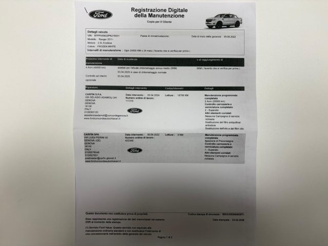 FORD Ranger usata, con Touch screen