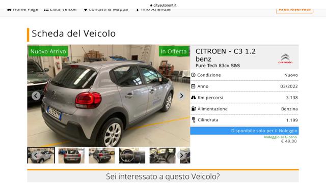 CITROEN C3 usata, con Airbag