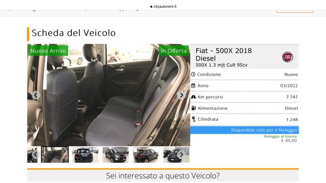 FIAT 500X usata, con Autoradio