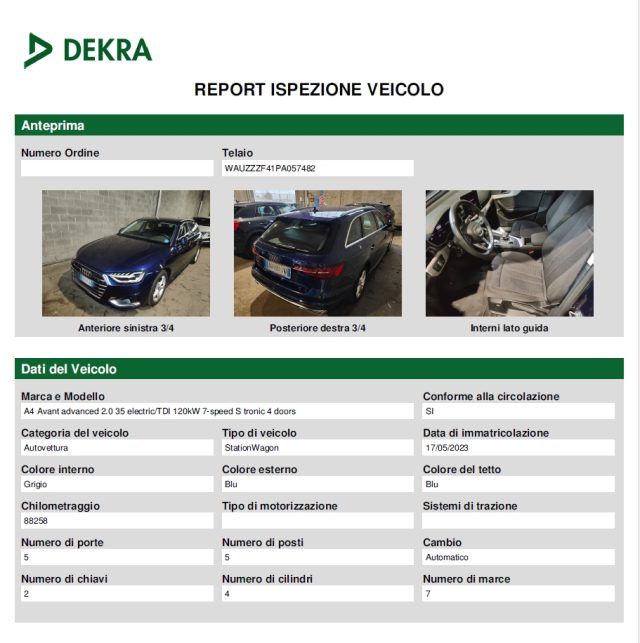 AUDI A4 usata, con Servosterzo