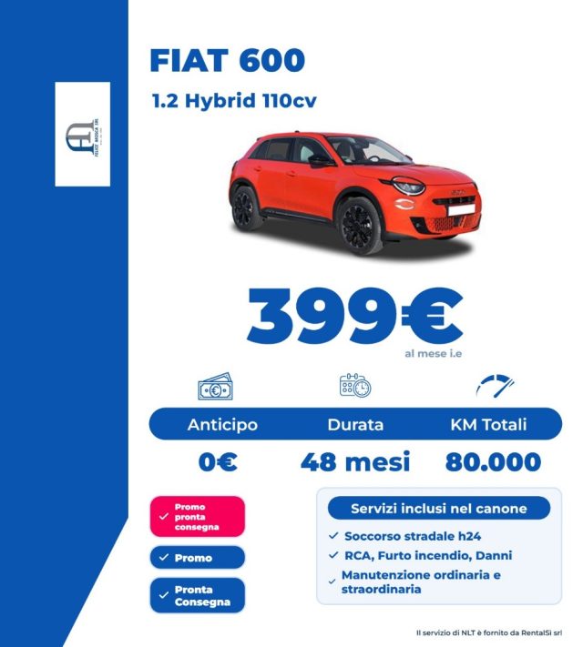 FIAT 600 usata, con Alzacristalli elettrici