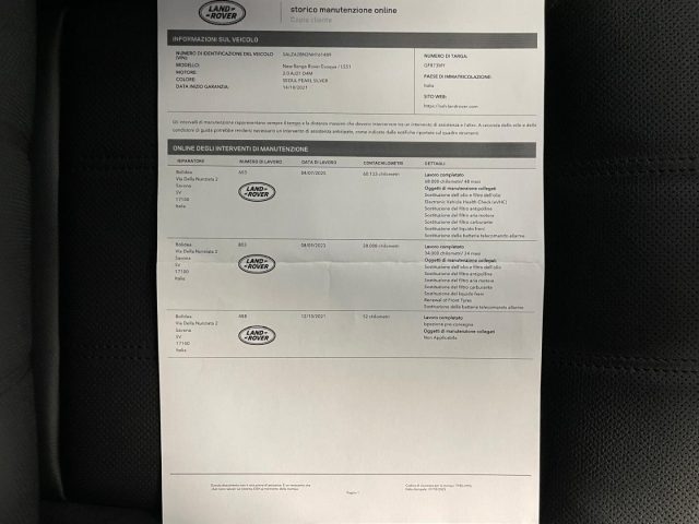 LAND ROVER Range Rover Evoque usata, con Touch screen