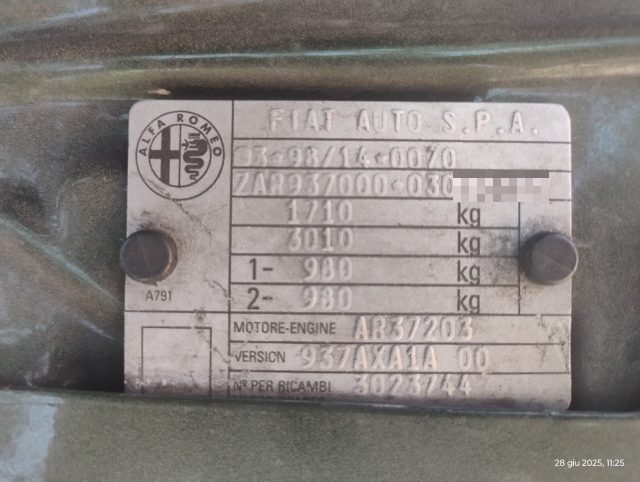 ALFA ROMEO 147 usata, con Pneumatici estivi