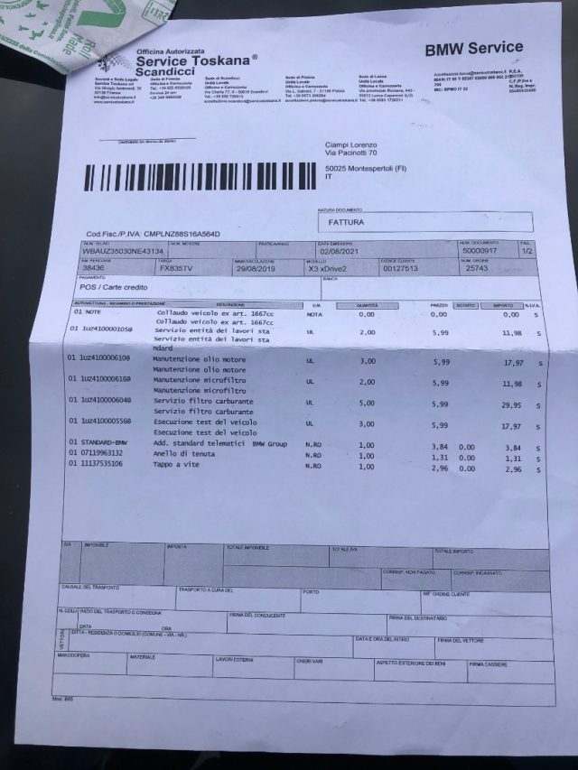 BMW X3 usata, con Sensore di luce