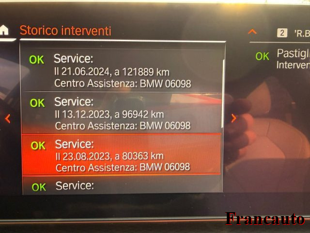 BMW 520 usata, con Cronologia tagliandi