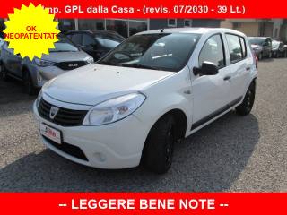 DACIA Sandero 1.4 8v GPL - OK Neopatentati - "LEGGERE BENE NOTE"