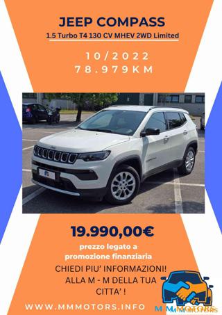 JEEP Compass 1.5 Turbo T4 130 CV MHEV 2WD Limited