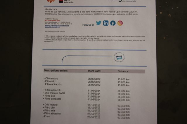 OPEL Movano usata, con Cruise Control