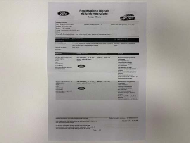 FORD Focus usata, con Fari LED
