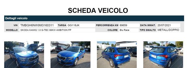 SKODA Kamiq usata, con Controllo vocale