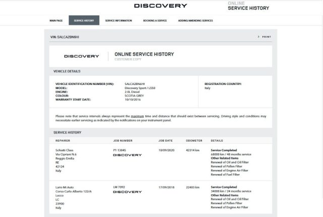 LAND ROVER Discovery Sport usata, con Immobilizzatore elettronico