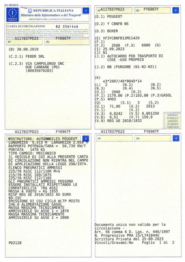 PEUGEOT Boxer usata, con Filtro antiparticolato