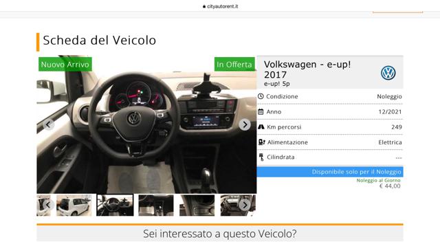 VOLKSWAGEN e-up! usata, con Alzacristalli elettrici