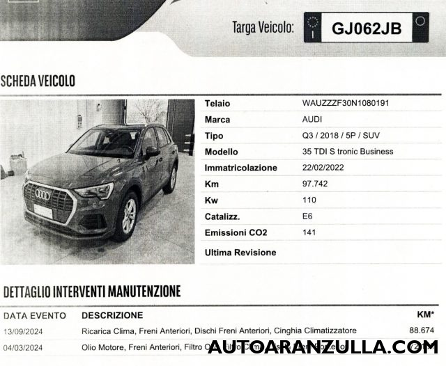 AUDI Q3 usata, con Specchietti laterali elettrici