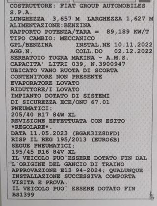 ABARTH 500 usata, con MP3