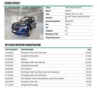 SKODA Kodiaq usata, con Cruise Control