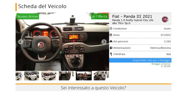 FIAT Panda usata, con Chiusura centralizzata