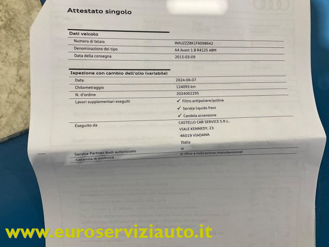 AUDI A4 usata, con Ruotino