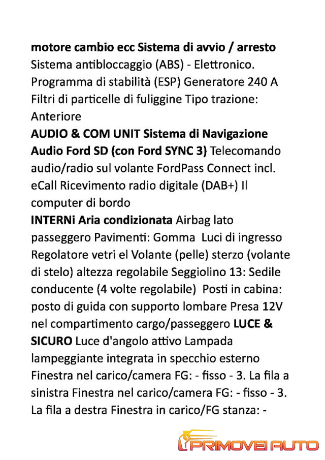 FORD Transit usata, con Bracciolo