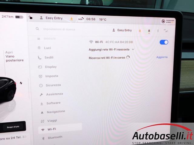 TESLA Model 3 usata, con Specchietto retrovisore con funzione antiabbagliamento