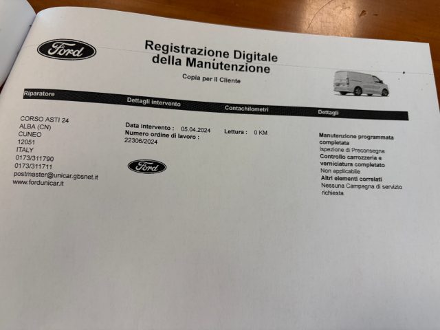 FORD Transit Custom usata, con Sistema di riconoscimento della stanchezza