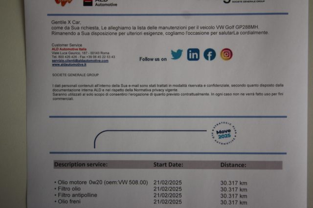 VOLKSWAGEN Golf usata, con Chiusura centralizzata