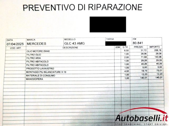 MERCEDES-BENZ GLC 43 AMG usata, con Interni in pelle