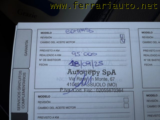JEEP Compass usata, con Climatizzatore