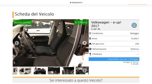 VOLKSWAGEN e-up! usata, con Cerchi in lega