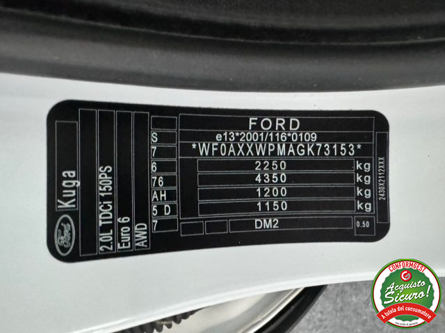 FORD Kuga usata, con Sedili sportivi