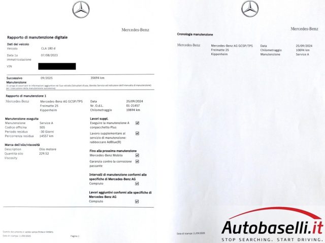 MERCEDES-BENZ CLA 180 usata, con Apple CarPlay