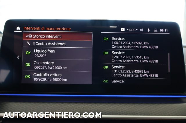 BMW 520 usata, con Touch screen