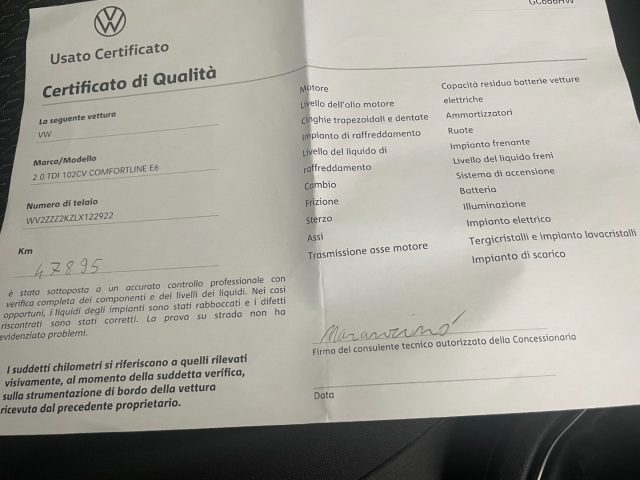 VOLKSWAGEN Caddy usata, con Volante in pelle