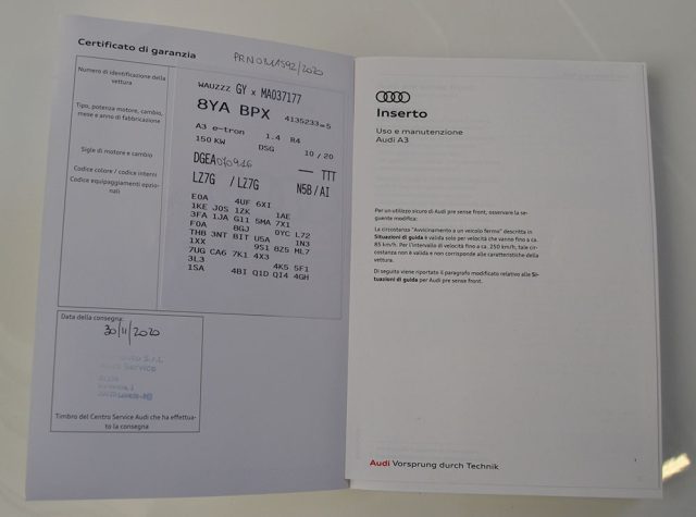 AUDI A3 usata, con Immobilizzatore elettronico