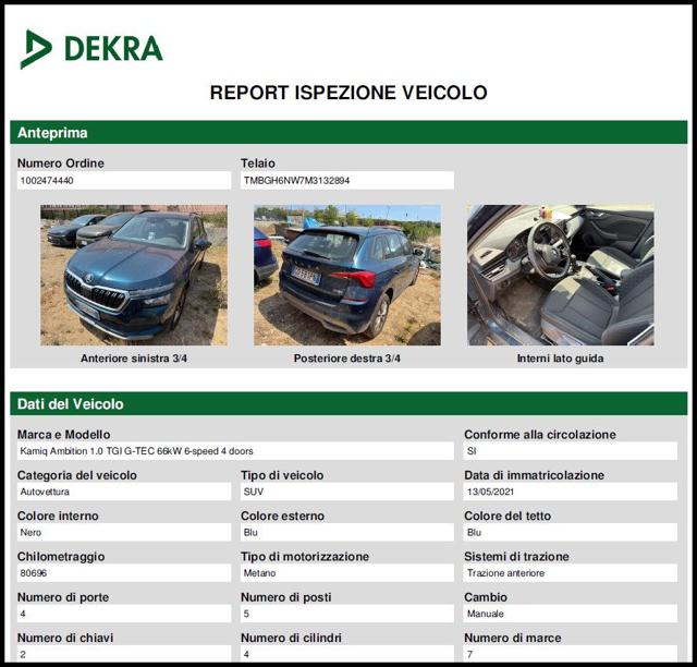 SKODA Kamiq usata, con Airbag