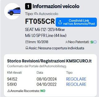SEAT Mii usata, con Bluetooth