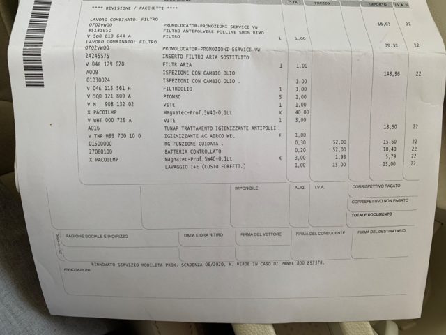 VOLKSWAGEN Passat usata, con Airbag testa