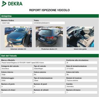 VOLKSWAGEN Passat Variant usata, con Touch screen