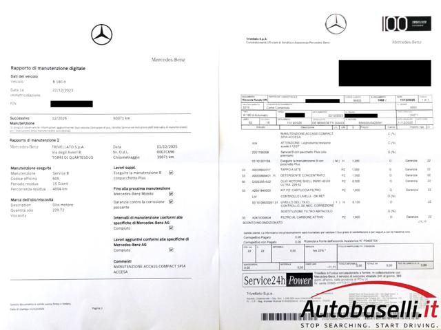 MERCEDES-BENZ B 180 usata 82