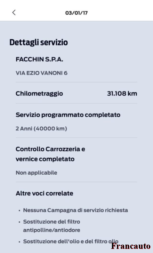 FORD B-Max usata, con Cronologia tagliandi