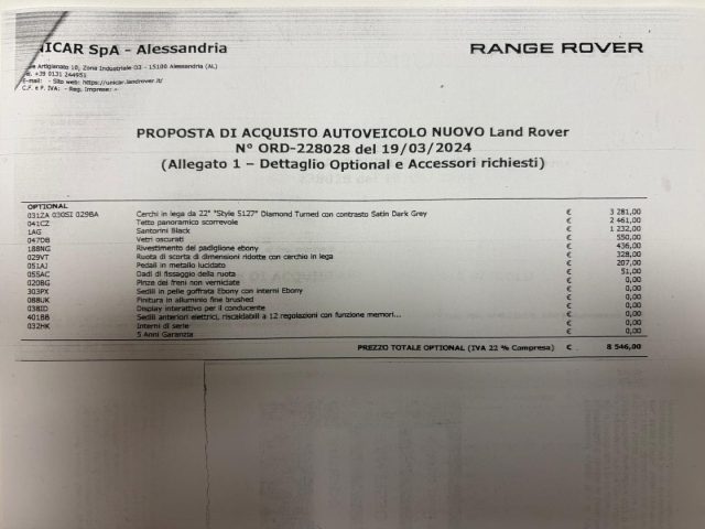 LAND ROVER Range Rover Sport usata, con Vetri oscurati