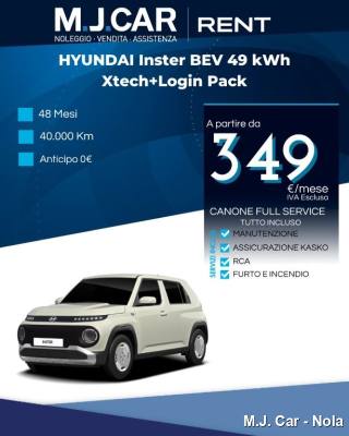 HYUNDAI INSTER BEV 49 kWh Xtech+Login Pack