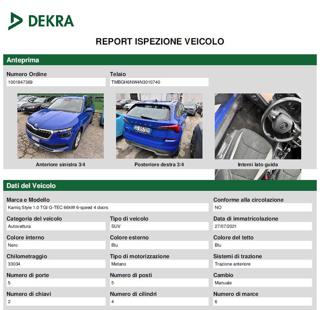SKODA Kamiq usata, con Chiusura centralizzata telecomandata