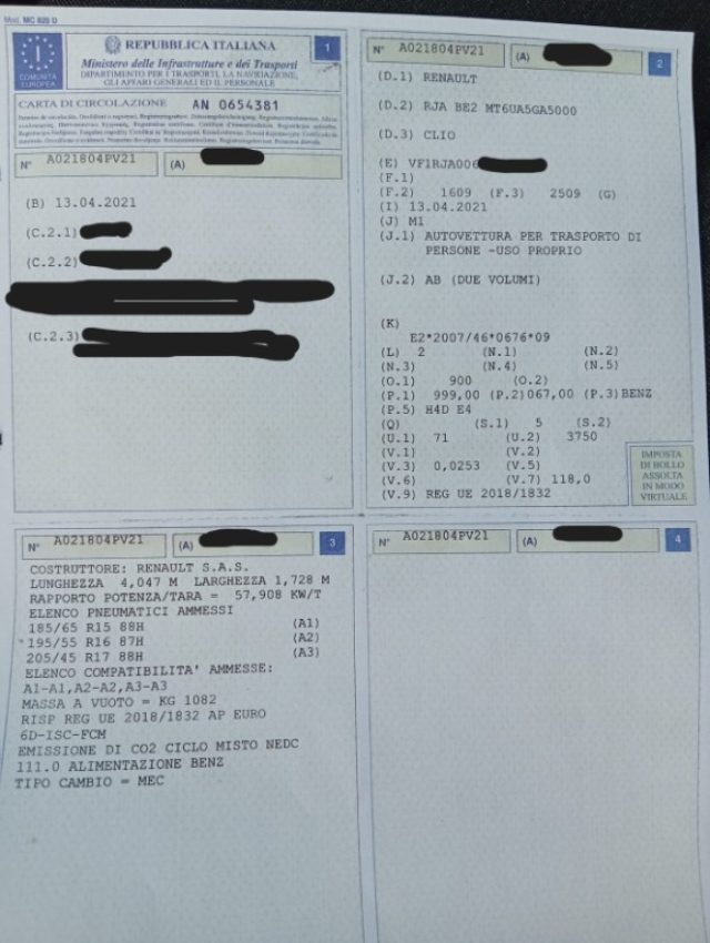 RENAULT Clio usata, con Immobilizzatore elettronico
