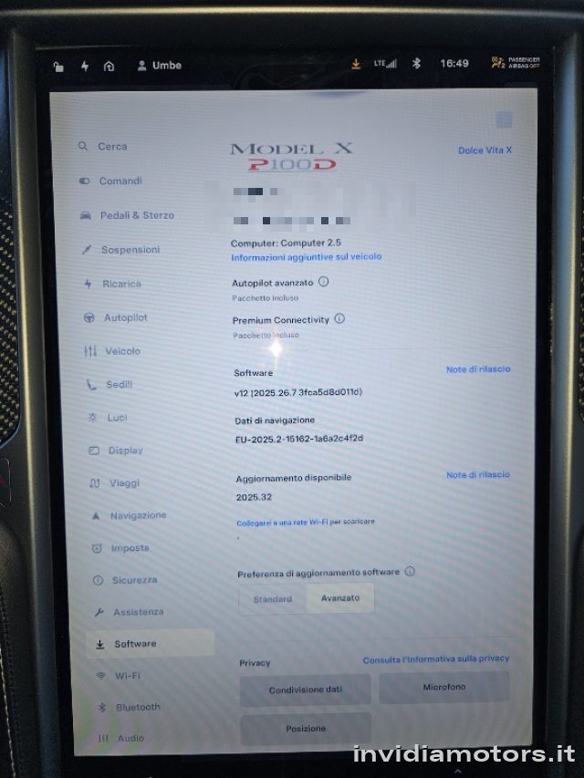 TESLA Model X usata, con ESP