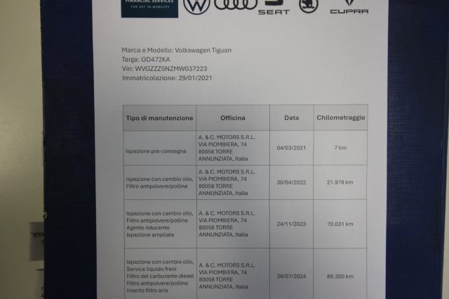 VOLKSWAGEN Tiguan usata, con Chiusura centralizzata