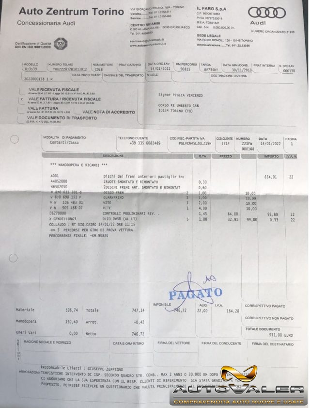 AUDI TTS usata, con Immobilizzatore elettronico