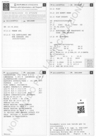 FIAT Ducato usata, con Touch screen