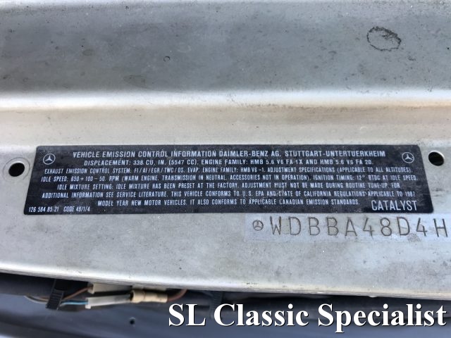 MERCEDES-BENZ SL 560 usata 83